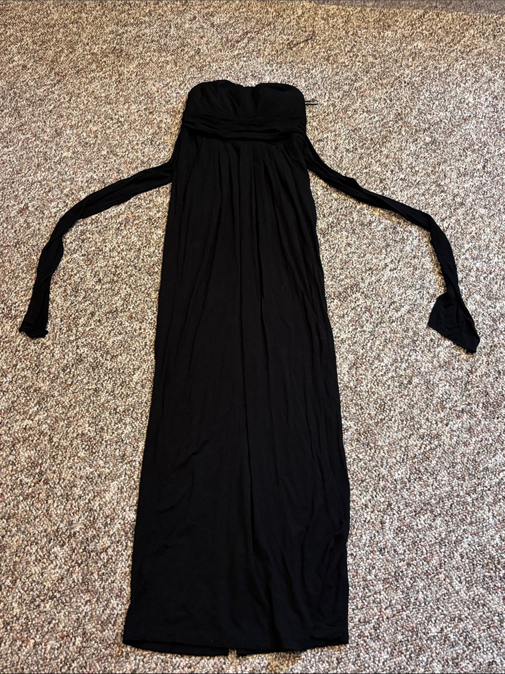 3/$15 Kismet Strapless Black Maxi Dress